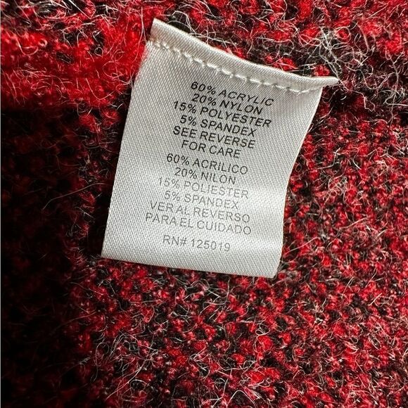 Joseph A. Red Buffalo plane open front Cardi with pockets size small - Picture 4 of 5